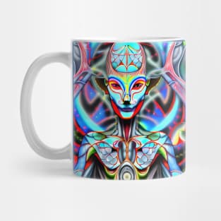 Techno-Shaman (23) - Trippy Psychedelic Art Mug